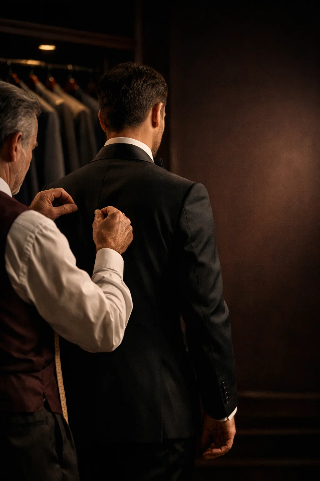 Tailoring consultation inside the showroom