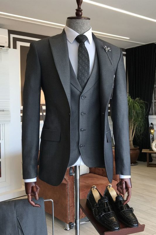 Slim Black Suit Rental alternate view