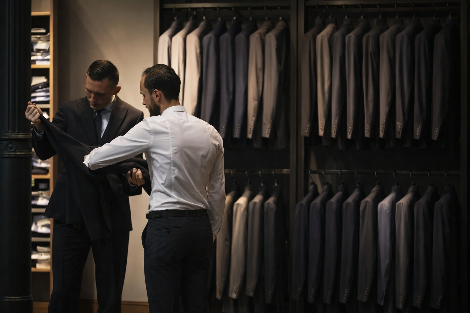 Formal fitting appointment in boutique